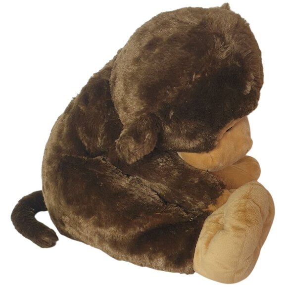 Toys R Us Lg Monkey Chimp Plush 22" Stuffed Animal Brown Tan Soft Cuddly Toy - Picture 3 of 9